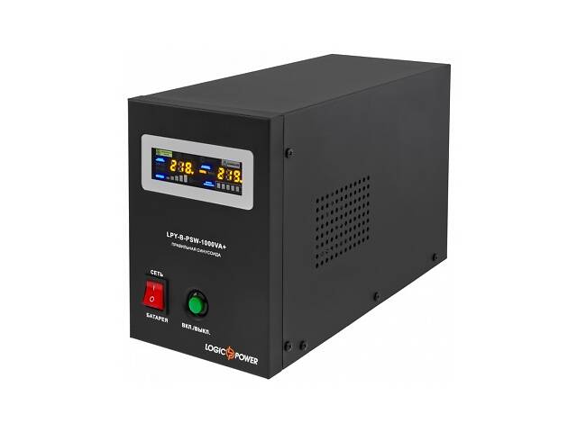 ДБЖ LogicPower LPY-B-PSW-1000VA+(700Вт)10A/20A, з правильною синусоїдою, 12V