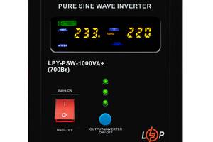 ИБП LogicPower LPY-PSW-1000VA+ (700Вт) 10A/20A с правильной синусоидой 12V Купи уже сегодня!