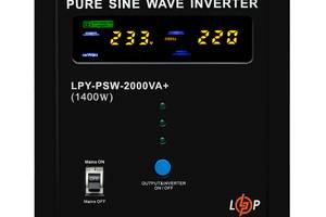 ИБП LogicPower LPY-PSW-2000VA+ (1400Вт) 10A/20A с правильной синусоидой 24V Купи уже сегодня!