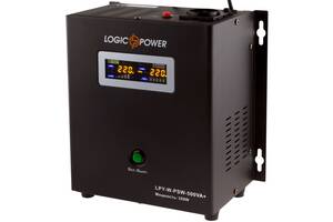 ИБП LogicPower LPY-W-PSW-500VA+ (350Вт)5A/10A, Lin.int., AVR, 1 x евро, LCD, металл, с правильной синусоидой 12V, нас...