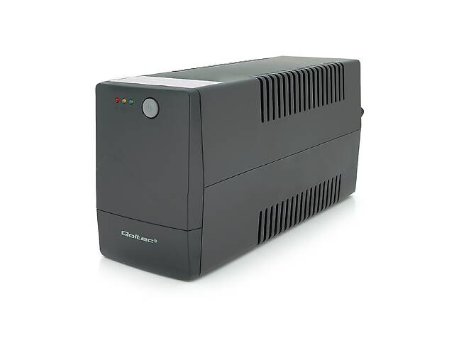 ИБП Qoltec QLT1000 (600W) Proxima-L, LED, AVR, 3st, 2xSCHUKO socket, 1x12V9Ah, metal Case