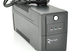 ИБП Ritar RTP600 (360W) Proxima-L, LED, AVR, 2st, 2xSCHUKO socket, 1x12V7Ah, plastik Case ( 340 х 140 х 205 ) 4,46 к...