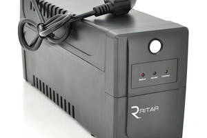 ИБП Ritar  RTP800L-U (480W) Proxima-L, LED, AVR, 2st, USB, 2xSCHUKO socket, 1x12V9Ah, plastik Case ( 340 x 140 X 205...