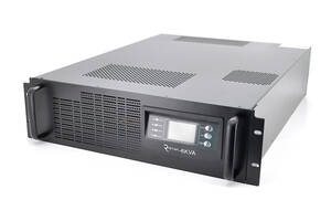 ИБП с правильной синусоидой ONLINE Ritar RT-6KS-LCD, RACK 6000VA (5400Вт), 192 В + батарейный блок 12V 7,5 Ah х 16 шт...