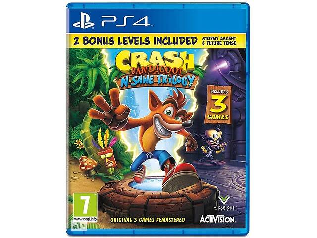 Игра Activision Crash Bandicoot Nsane Trilogy PS4 (английская версия)