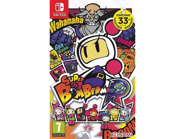 Игра Konami Super Bomberman R Nintendo Switch (русские субтитры)