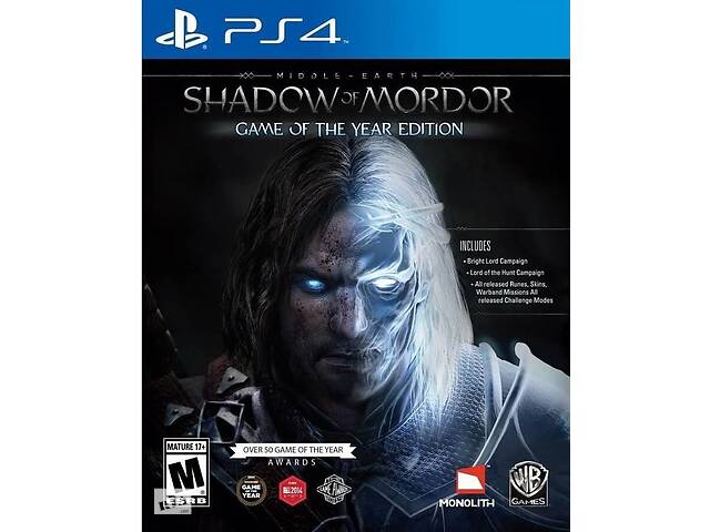 Игра Warner Bros. Games Middle Earth:Shadow of Mordor GOTY PS4 (русские субтитры)