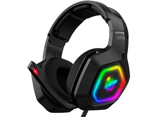 Игровая гарнитура Onikuma Gaming K10 Pro LED с RGB подсветкой Черный