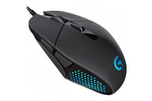 Игровая проводная Мышка Logitech G302 чувствительностью до 4000DPI ускорением 20G и скоростью до 120IPS Black