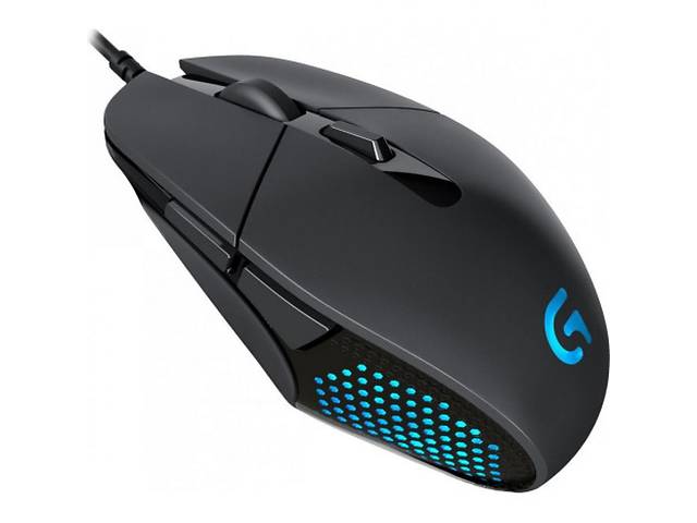 Игровая проводная Мышка Logitech G302 чувствительностью до 4000DPI ускорением 20G и скоростью до 120IPS Black