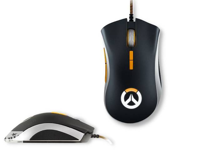 Игровая проводная оптическая мышь с светодиодной подсветкой XPRO DeathAdder Overwatch Elite черная (ЦУ-00030988)