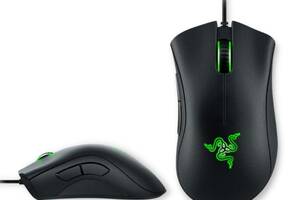 Игровая проводная оптическая мышь с светодиодной подсветкой Razer DeathAdder Elite черная (ЦУ-00030722)