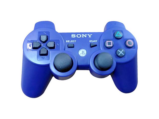 Игровой беспроводной геймпад DualShock PS3 аккумуляторный джойстик с функцией вибрации для PlayStation 3 Синий