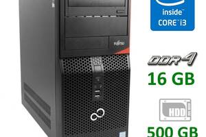 Игровой компьютер Fujitsu P556 Tower / Intel Core i3-6100 (2 (4) ядра по 3.7 GHz) / 16 GB DDR4 / 500 GB HDD / nVidia...