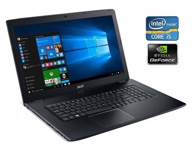 Игровой ноутбук Acer Aspire E5-774G-52W1 / 17.3' (1920x1080) TN / Intel Core i5-7200U (2 (4) ядра по 2.5 - 3.1 GHz) /...