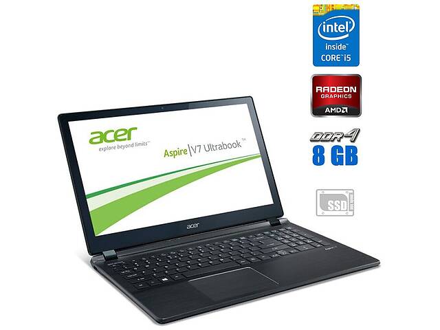 Игровой ноутбук Acer Aspire V7-482P / 14' (1920x1080) IPS Touch / Intel Core i5-4200U (2 (4) ядра по 1.6 - 2.6 GHz) /...