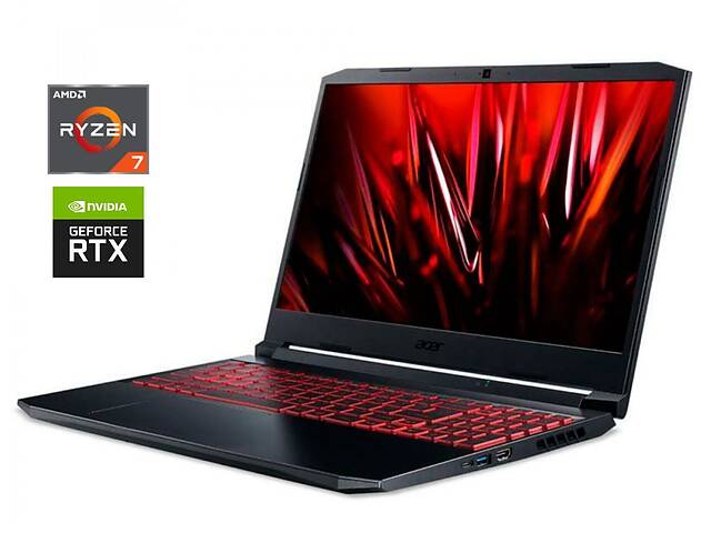Игровой ноутбук Acer Nitro 5 AN515-45 / 15.6' (1920x1080) IPS / AMD Ryzen 7 5800H (8 (16) ядер по 3.2 - 4.4 GHz) / 16...