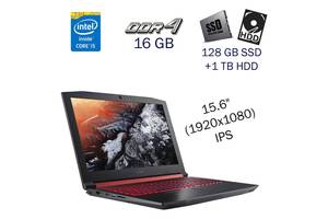Игровой ноутбук Acer Nitro 5 AN515-52 / 15.6' (1920x1080) IPS / Intel Core i5-8300H (4 (8) ядра по 2.3 - 4.0 GHz) / 1...