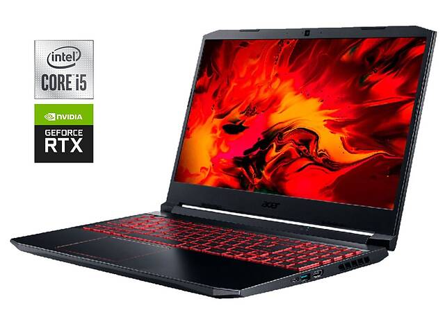 Игровой ноутбук Acer Nitro 5 AN515-55 / 15.6' (1920x1080) IPS / Intel Core i5-10300H (4 (8) ядра по 2.5 - 4.5 GHz) /...