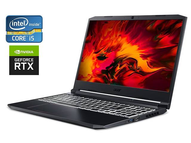 Игровой ноутбук Acer Nitro 5 AN515-55-53E5 / 15.6' (1920x1080) IPS / Intel Core i5-10300H (4 (8) ядра по 2.5 - 4.5 GH...