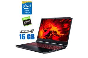 Игровой ноутбук Acer Nitro 5 AN515-55-54Q0 / 15.6' (1920x1080) IPS / Intel Core i5-10300H (4 (8) ядра по 2.5 - 4.5 GH...