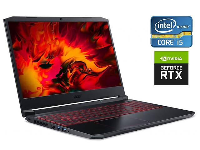 Игровой ноутбук Acer Nitro 5 AN515-57-5371 / 15.6' (1920x1080) IPS / Intel Core i5-11400H (6 (12) ядра по 4.5 GHz) /...