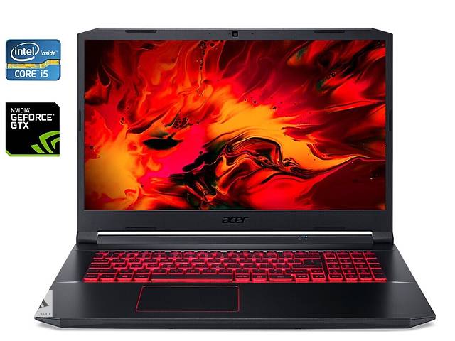 Игровой ноутбук Acer Nitro 5 AN517-51 / 17.3' (1920x1080) IPS / Intel Core i5-9300H (4 (8) ядра по 2.4 - 4.1 GHz) / 1...