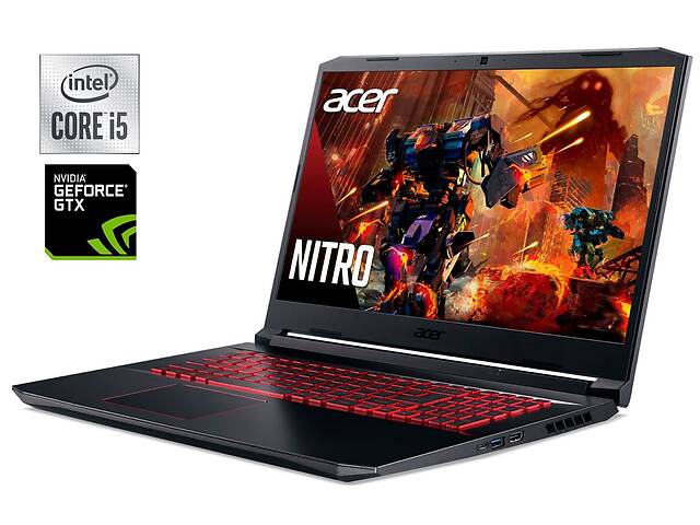 Игровой ноутбук Acer Nitro 5 AN517-52 / 17.3' (1920x1080) IPS / Intel Core i5-10300H (4 (8) ядра по 2.5 - 4.5 GHz) /...