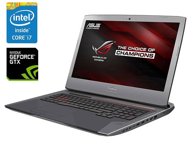 Ігровий ноутбук Asus ROG G752VT-GC090T/17.3' (1920x1080) IPS/Intel Core i7-6700HQ (4 (8) ядра по 2.6 - 3.5 GHz) /...