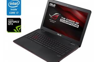 Ноутбук Asus ROG GL551JW/ 15.6' (1920x1080) IPS/ i7-4720HQ/ 16GB RAM/ 480GB SSD/ GeForce GTX 960M 2GB