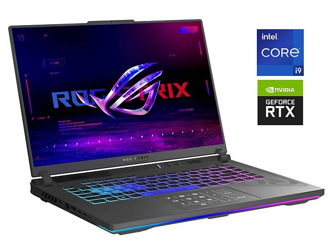 Игровой ноутбук Asus ROG Strix G16 G614JI / 16' (2560x1600) IPS / Intel Core i9-13980HX (24 (32) ядра по 4.0 - 5.6 GH...