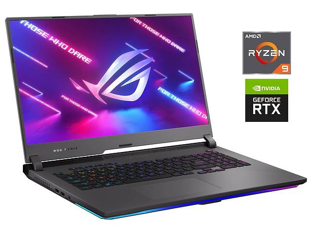 Игровой ноутбук Asus ROG Strix G713QR / 17.3” (1920x1080) IPS / AMD Ryzen 9 5900HX (8 (16) ядер по 3.3 - 4.6 GHz) / 1...