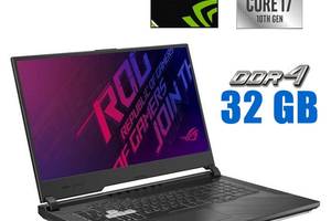 Игровой ноутбук Asus ROG Strix G731GT-RB73 / 17.3' (1920x1080) IPS / Intel Core i7-10750H (6 (12) ядер по 2.6 - 5.0 G...