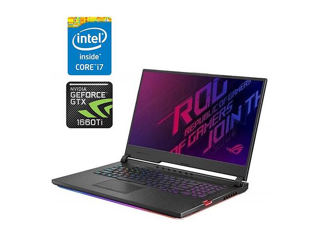 Игровой ноутбук Asus ROG Strix Hero III G731GU / 17.3' (1920x1080) IPS / Intel Core i7-9750H (6 (12) ядер по 2.6 - 4...