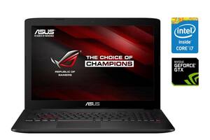 Ноутбук Asus ROG ZX50VW/ 15.6' (1920x1080)/ i7-6700HQ/ 8GB RAM/ 500GB SSD/ GeForce GTX 960 2GB