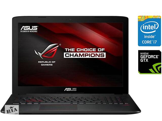 Ноутбук Asus ROG ZX50VW/ 15.6' (1920x1080)/ i7-6700HQ/ 8GB RAM/ 500GB SSD/ GeForce GTX 960 2GB