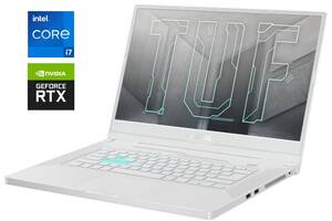 Игровой ноутбук Asus TUF Dash F15 FX516PR White / 15.6' (1920x1080) IPS / Intel Core i7-11370H (4 (8) ядра по 3.0 - 4...