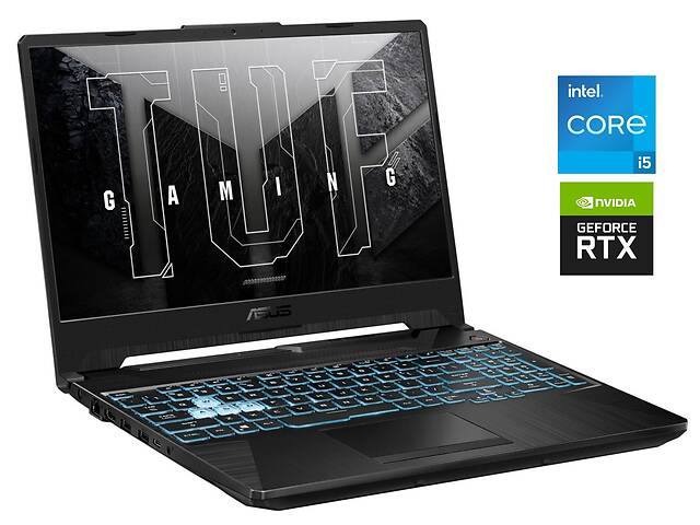 Игровой ноутбук Asus TUF Gaming F15 FX506HC / 15.6' (1920x1080) IPS / Intel Core i5-11400H (6 (12) ядер по 4.5 GHz) /...