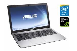 Игровой ноутбук Б-класс Asus K550JK / 15.6' (1366x768) TN / Intel Core i7-4710HQ (4 (8) ядра по 2.5 - 3.5 GHz) / 8 GB...