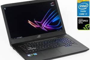 Игровой ноутбук Б-класс Asus ROG Strix GL703VD / 17.3” (1920x1080) IPS / Intel Core i7-7700HQ (4 (8) ядреа по 2.8 - 3...