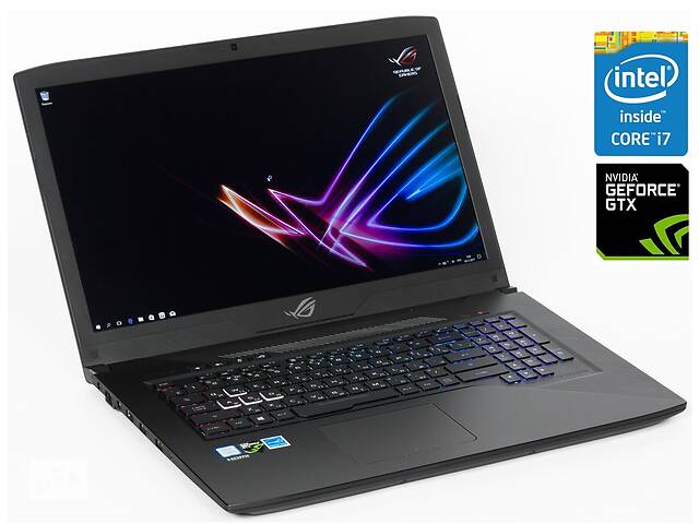 Игровой ноутбук Б-класс Asus ROG Strix GL703VD / 17.3” (1920x1080) IPS / Intel Core i7-7700HQ (4 (8) ядреа по 2.8 - 3...