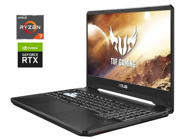 Игровой ноутбук Б-класс Asus TUF Gaming FX505DV / 15.6' (1920x1080) IPS / AMD Ryzen 7 3750H (4 (8) ядра по 2.3 - 4.0...