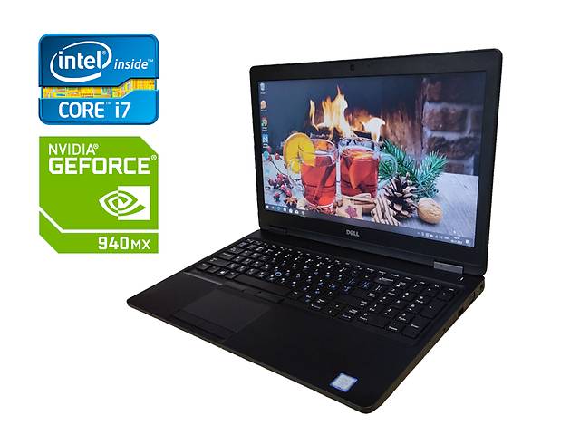 Игровой ноутбук Б-класс Dell Latitude 5580 / 15.6' (1920x1080) IPS / Intel Core i7-7820HQ (4 (8) ядра по 2.9 - 3.9 GH...