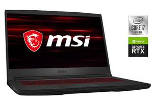 Игровой ноутбук Б-класс MSI GF65 Thin 10SDR / 15.6' (1920x1080) IPS / Intel Core i7-10750H (6 (12) ядер по 2.6 - 5.0...