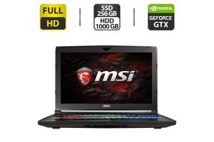 Игровой ноутбук Б-класс MSI GT62VR 6RE Dominator Pro / 15.6' (1920x1080) TN / Intel Core i7-6700HQ (4 (8) ядра по 2.6...