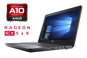 Игровой ноутбук Dell Inspiron 15-5576 / 15.6' (1920x1080) IPS / AMD A10-9630P (4 ядра по 2.6 - 3.3 GHz) / 16 GB DDR4...