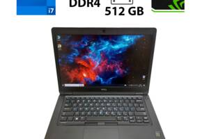 Игровой ноутбук Dell Latitude E5480 / 14' (1920х1080) TN / Intel Core i7-6600U (2 (4) ядра по 2.6 - 3.4 GHz) / 16 GB...