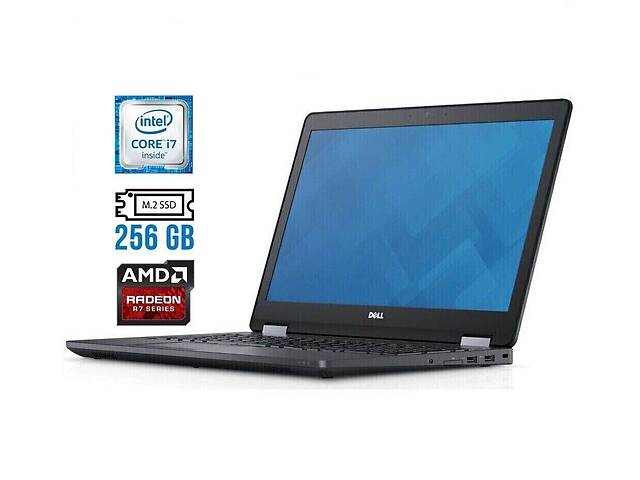Игровой ноутбук Dell Latitude E5570 / 15.6' (1920x1080) IPS / Intel Core i7-6600U (2 (4) ядра по 2.6 - 3.4 GHz) / 16...