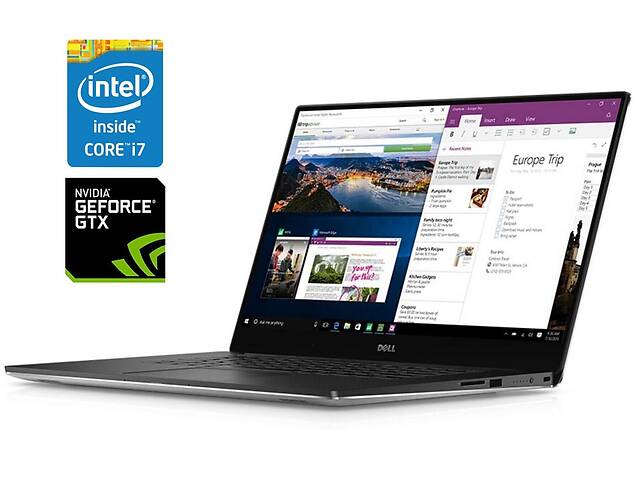 Игровой ноутбук Dell XPS 15 9550 / 15.6' (3840x2160) IGZO Touch / Intel Core i7-6700HQ (4 (8) ядра по 2.6 - 3.5 GHz)...