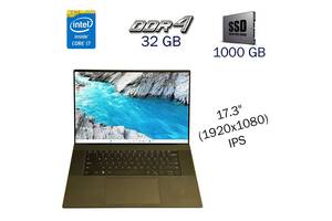 Игровой ноутбук Dell XPS 17 9710 / 17.3' (1920x1080) IPS / Intel Core i7-11800H (8 (16) ядер по 4.6 GHz) / 32 GB DDR4...